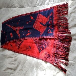 Vintage wool scarf Paris